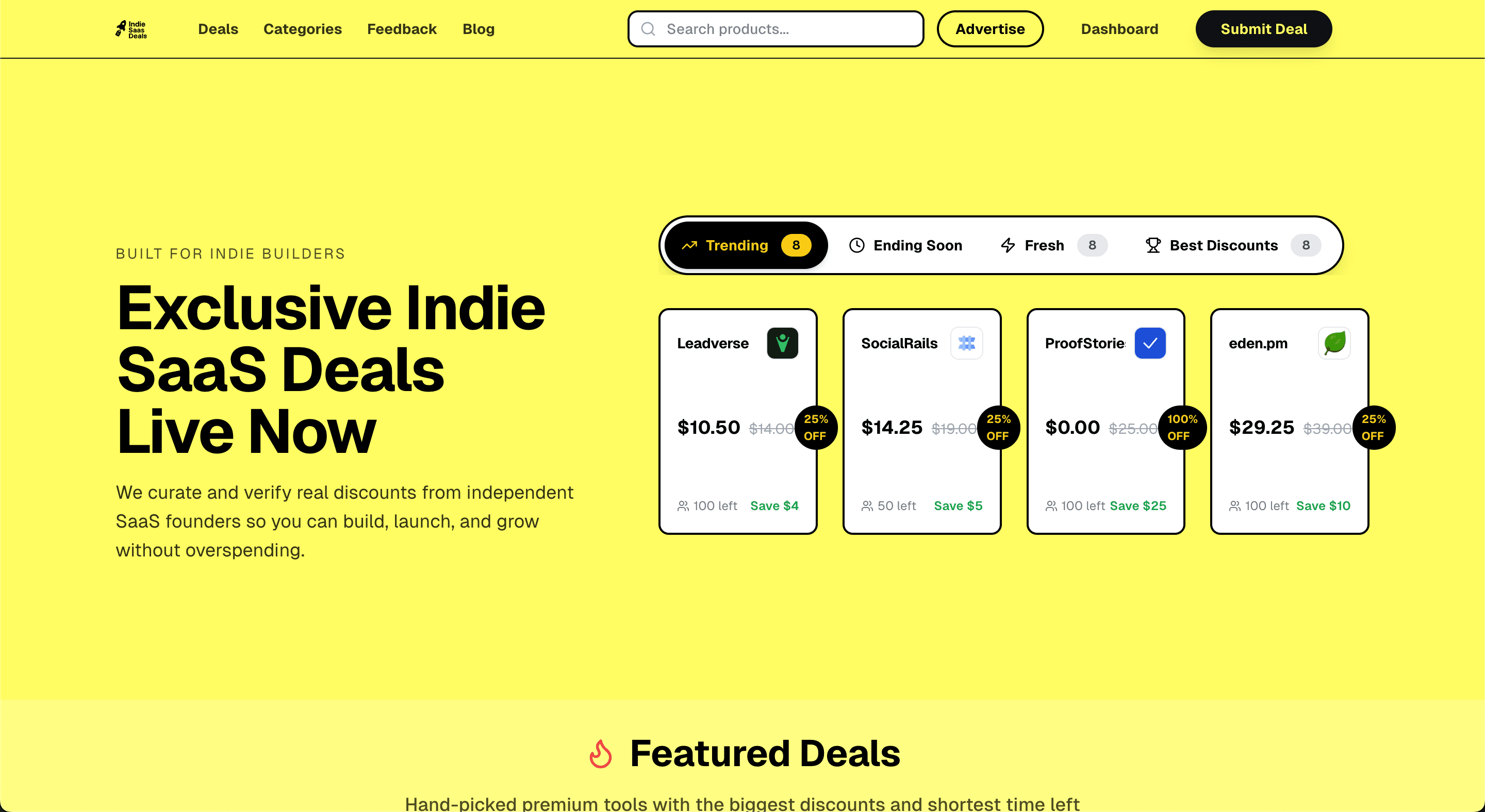 Indie SaaS Deals
