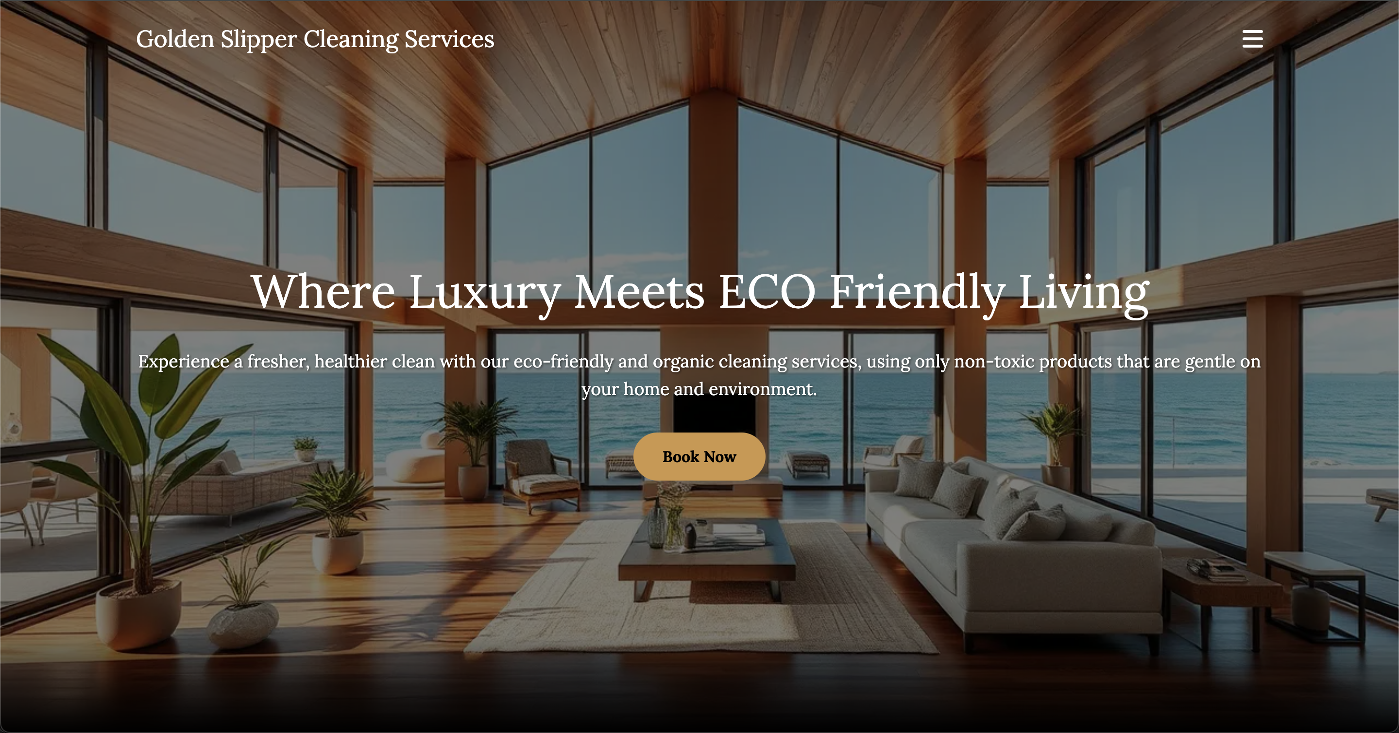Golden Slipper Cleaning Services — Eco-Friendly Cleaning Website